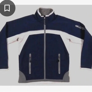 West Marine Men’s Traveler Soft Shell Water Resistant Zip Jacket Size M